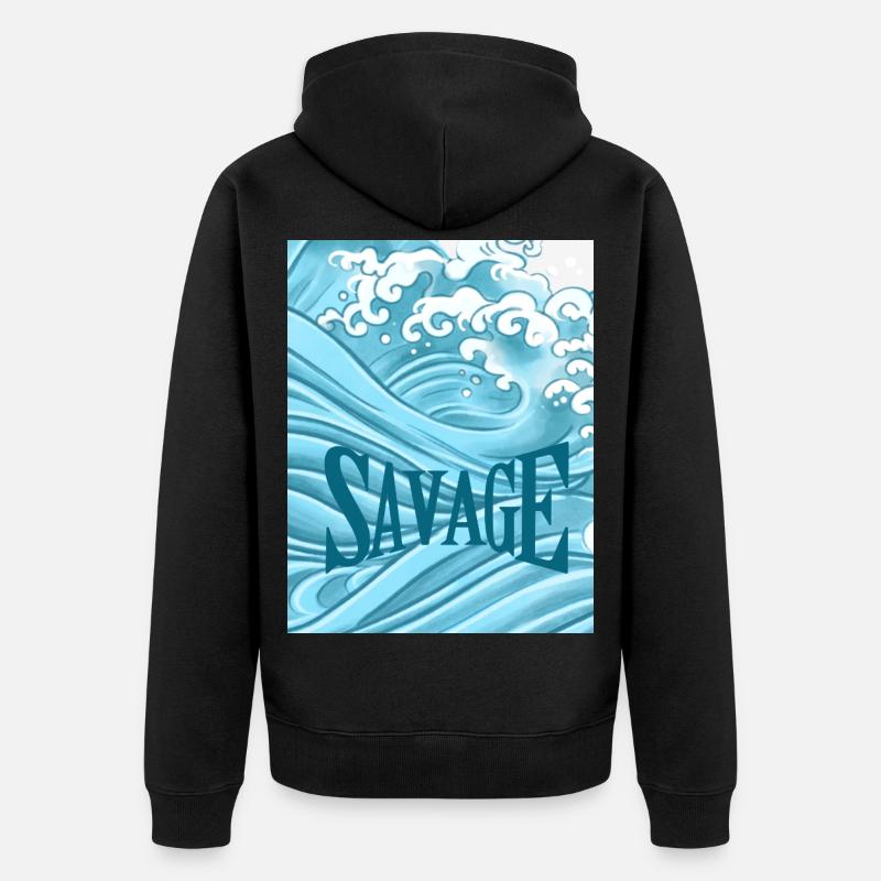 Eau sauvage - Veste à capuche bio Premium Unisexe - noir