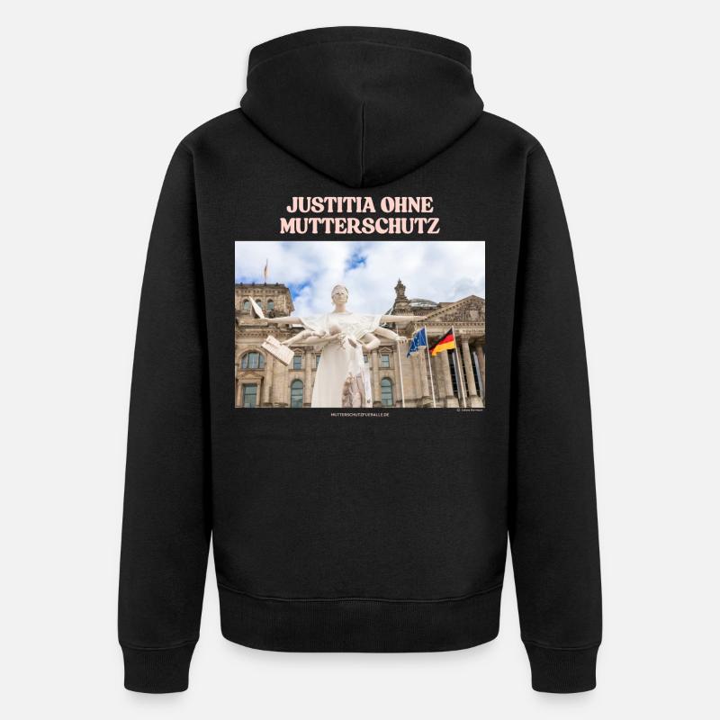 Chemise Justitia - Veste à capuche bio Premium Unisexe - noir