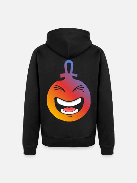 Christmas Ball - Unisex Premium Organic Zip Hoodie - black