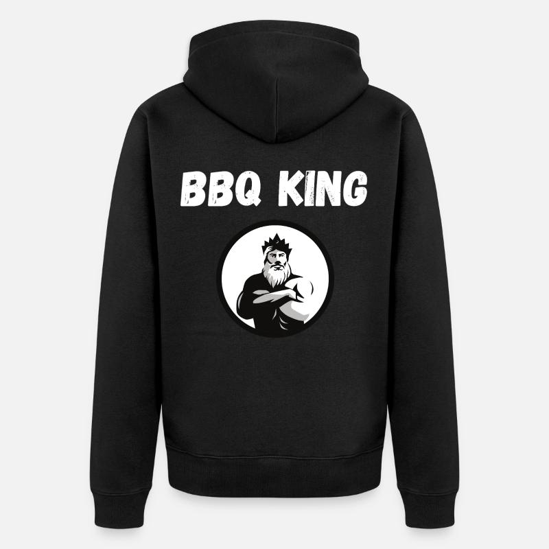 Roi du BBQ - Veste à capuche bio Premium Unisexe - noir