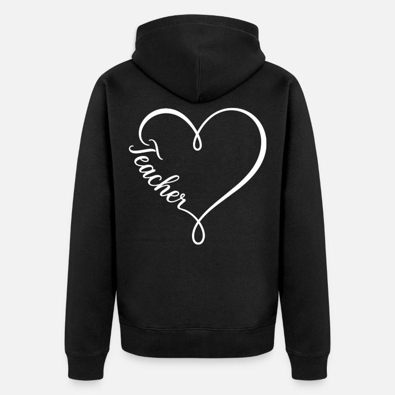 Professeure - Professeur - Veste à capuche bio Premium Unisexe - noir