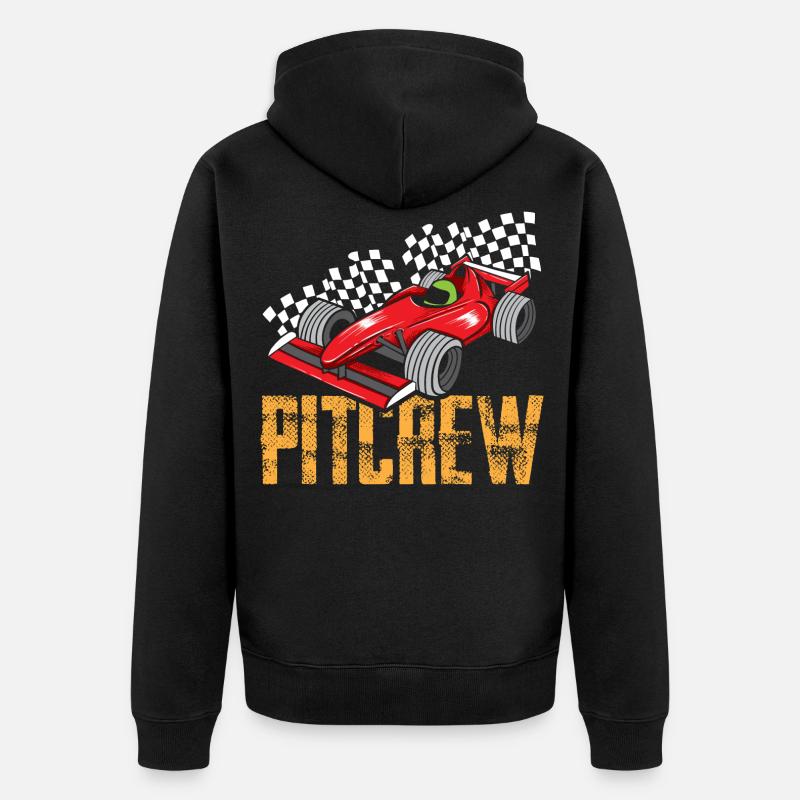 Pit Crew - Course automobile - Veste à capuche bio Premium Unisexe - noir