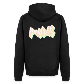Pastel - Veste à capuche bio Premium Unisexe - noir - Dos - Nico (187cm)