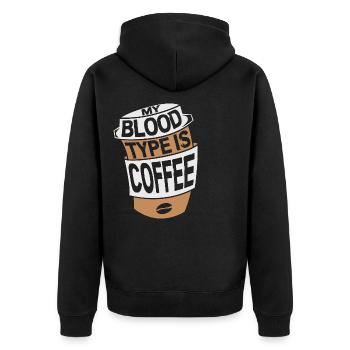 Nurse Caregiver Blood Sampling Phlebotomist - Unisex Premium Organic Zip Hoodie - black - Back - Nico (187cm)