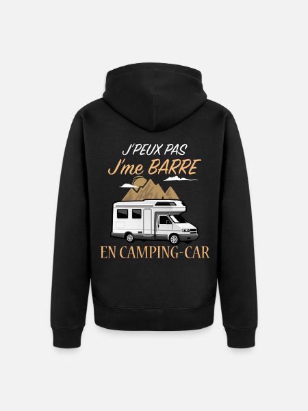 Idée cadeau Camping-car drôle - Veste à capuche bio Premium Unisexe - noir