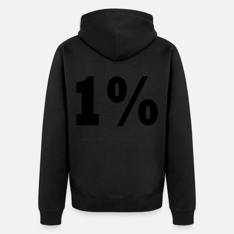 1 - Veste à capuche bio Premium Unisexe - noir