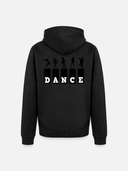 Dance dance dancing - Unisex Premium Organic Zip Hoodie - black