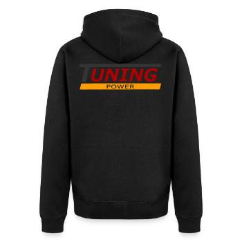 tuning power - Veste à capuche bio Premium Unisexe - noir - Dos - Nico (187cm)