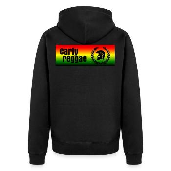 Early Reggae - Veste à capuche bio Premium Unisexe - noir - Dos - Nico (187cm)