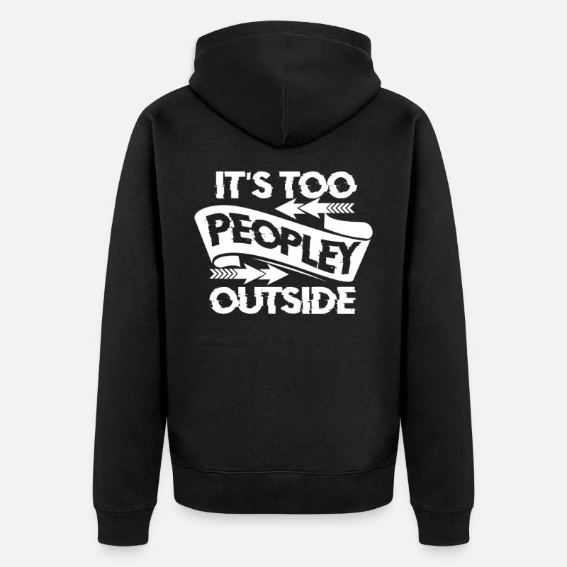 People Hate People Provocation Gift - Veste à capuche bio Premium Unisexe - noir