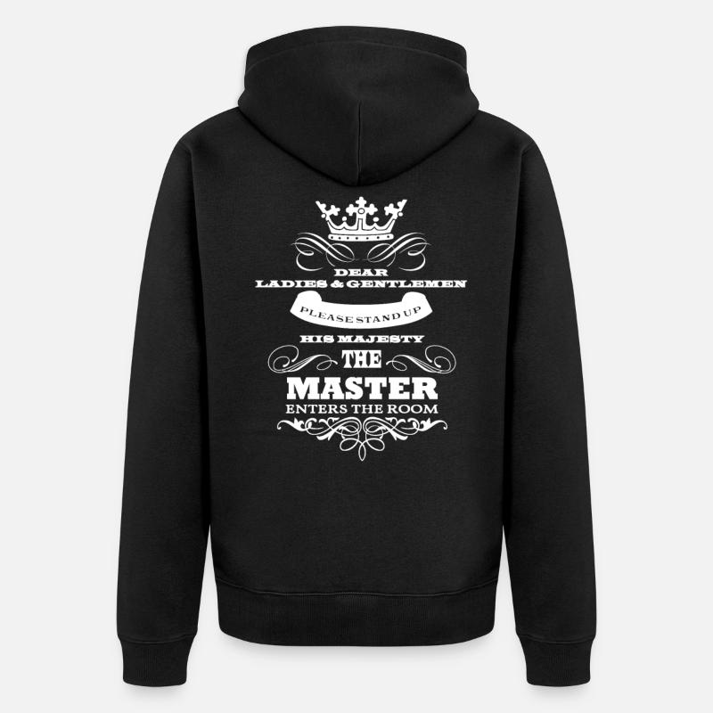The Master - Unisex Premium Bio Zip Hoodie - Schwarz