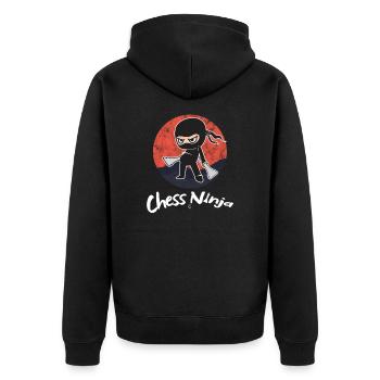 Jeu de plateau d'échecs Joueur de plateau Geek Nerds Echecs - Veste à capuche bio Premium Unisexe - noir - Dos - Nico (187cm)