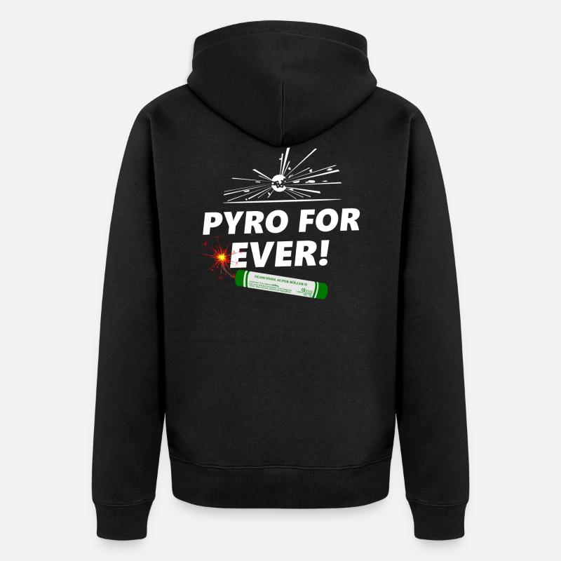pyro pour toujours - Veste à capuche bio Premium Unisexe - noir