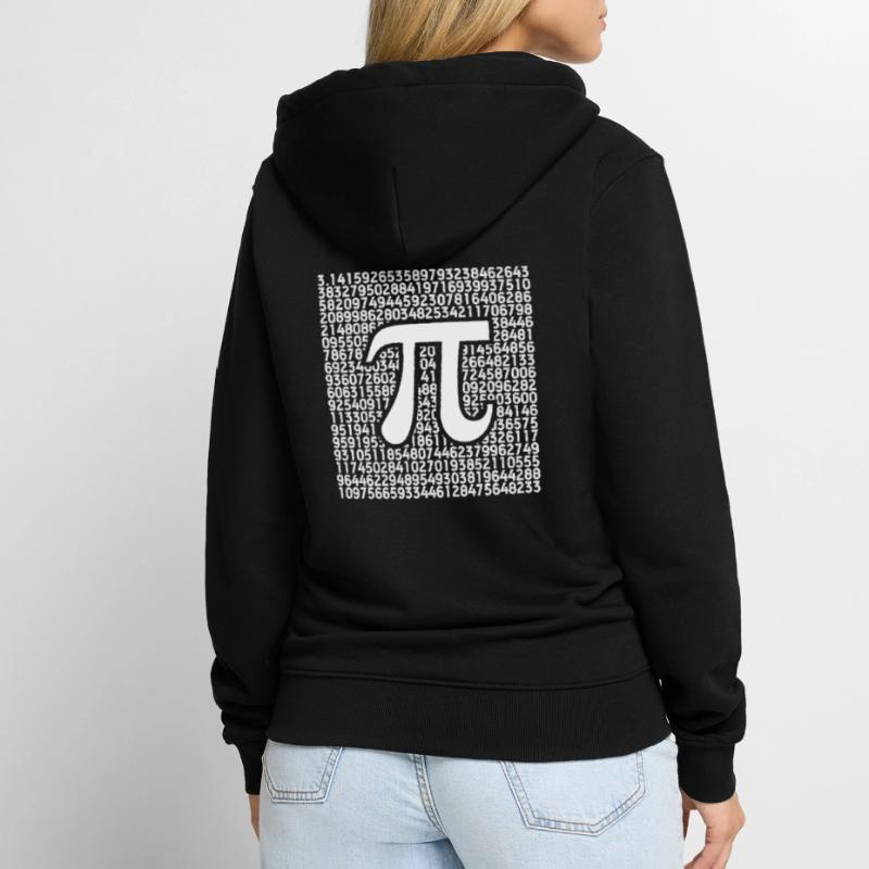 Maths de maths de cadeau de maths de pi Veste à capuche bio Premium Unisexe