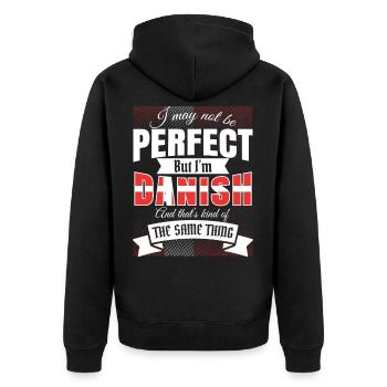 Danois Danois Danois Idée de cadeau Drôle blague - Veste à capuche bio Premium Unisexe - noir - Dos - Nico (187cm)