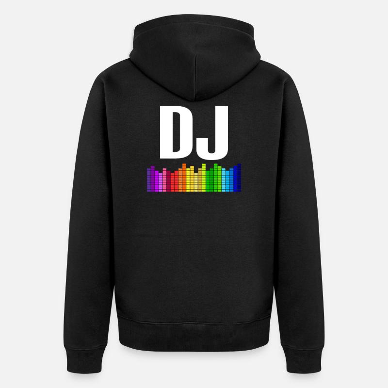 dj - Veste à capuche bio Premium Unisexe - noir