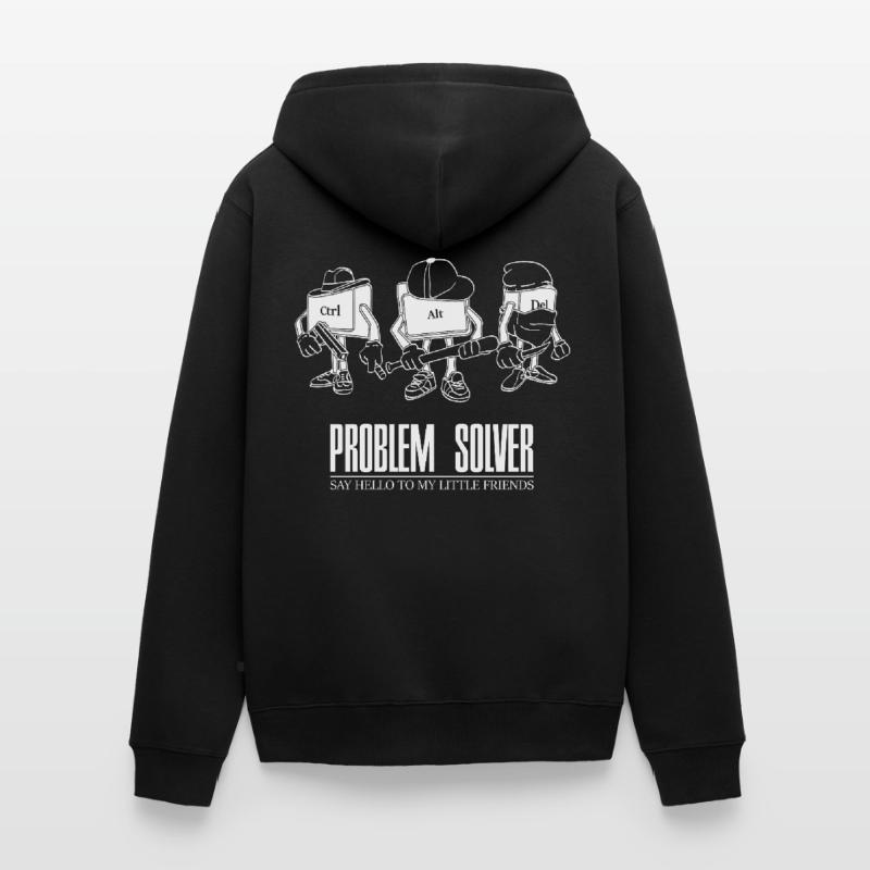 Computer Nerd IT Admin Nerd Administrator Geschenk Unisex Premium Bio Zip Hoodie