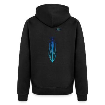 Odin - Veste à capuche bio Premium Unisexe - noir - Dos - Nico (187cm)