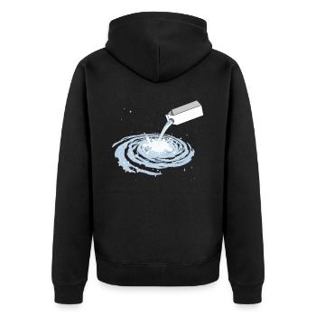 La Voie Lactée Galaxy Funny Pun Outerspace Universe - Veste à capuche bio Premium Unisexe - noir - Dos - Nico (187cm)