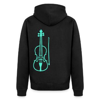 violon - Veste à capuche bio Premium Unisexe - noir - Dos - Nico (187cm)
