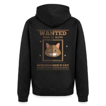 Schroedinger’s Cat I Funny Dead and Alive - Veste à capuche bio Premium Unisexe - noir - Dos - Nico (187cm)