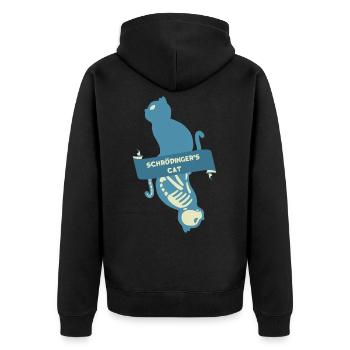 Schroedinger’s Cat I Funny Dead or Alive - Veste à capuche bio Premium Unisexe - noir - Dos - Nico (187cm)