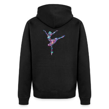 Splash Ballet Ballerina - Veste à capuche bio Premium Unisexe - noir - Dos - Nico (187cm)