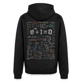 Electrical engineering exponential function formula - Unisex Premium Organic Zip Hoodie - black - Back - Nico (187cm)