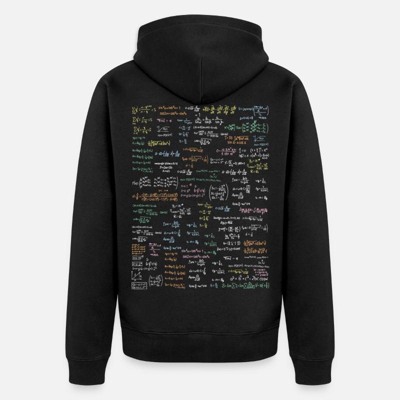 Maths de collection de formule - Veste à capuche bio Premium Unisexe - noir