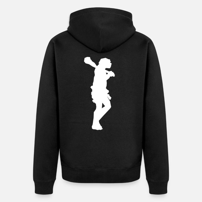 Néandertal - Veste à capuche bio Premium Unisexe - noir