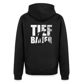 Civil engineering - Unisex Premium Organic Zip Hoodie - black - Back - Nico (187cm)