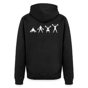 Cadeau de haltérophilie Design T-shirt Deadlift Gym - Veste à capuche bio Premium Unisexe - noir - Dos - Nico (187cm)