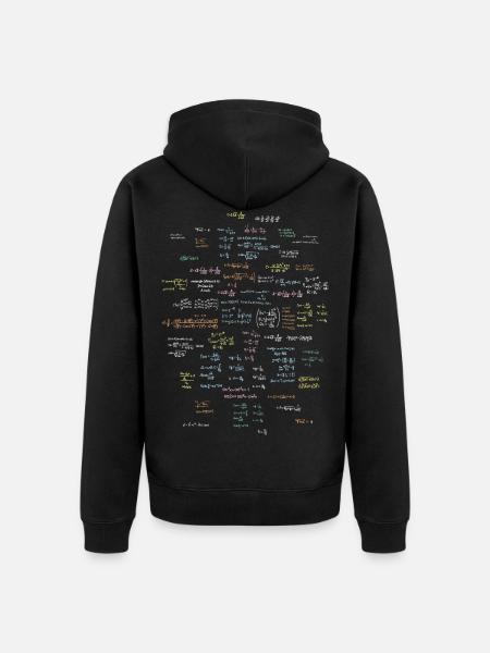 Engineer formulary - Unisex Premium Organic Zip Hoodie - black