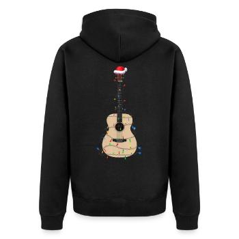 Noël cadeau musicien idée cadeau de Noël - Veste à capuche bio Premium Unisexe - noir - Dos - Nico (187cm)