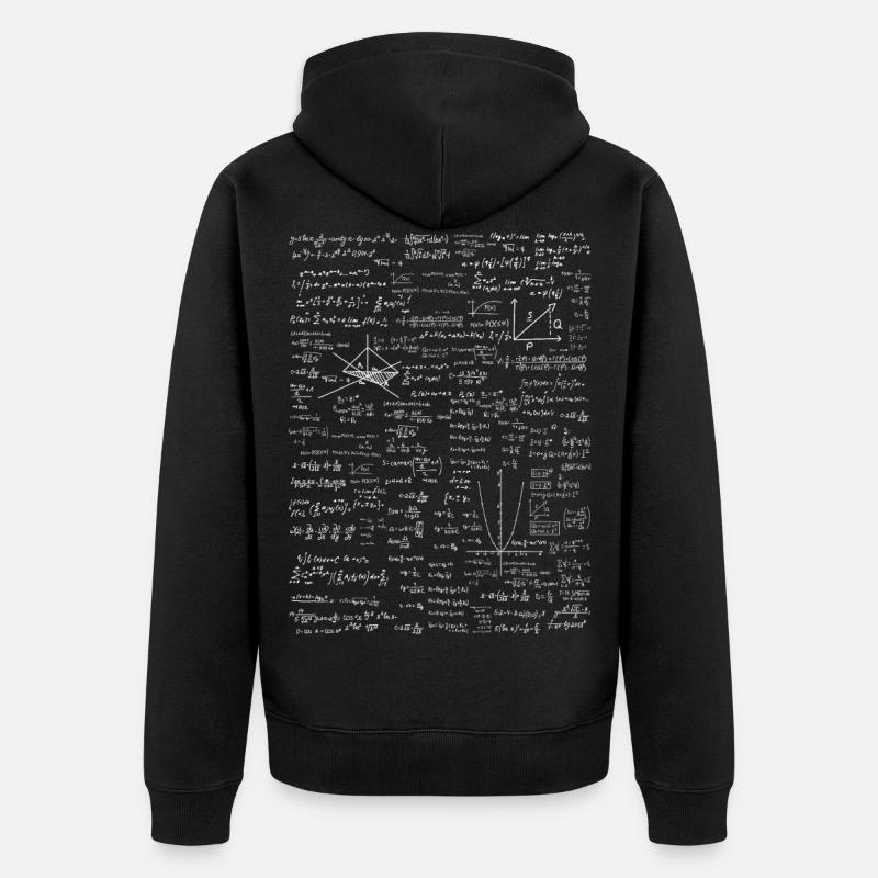 Phénomène de maths - Veste à capuche bio Premium Unisexe - noir