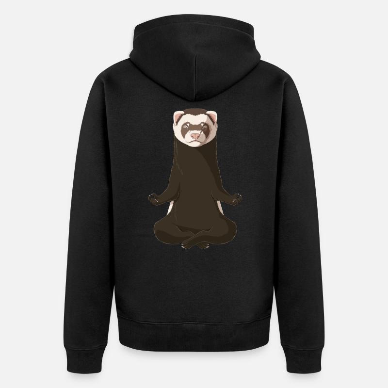 Furets - Veste à capuche bio Premium Unisexe - noir