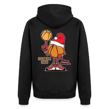 Le basket-ball est la vie cadeau de joueur sportif de Noël - Veste à capuche bio Premium Unisexe - noir - Dos - Nico (187cm)