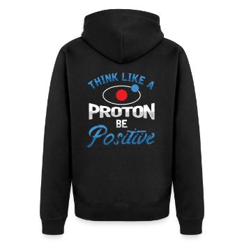 Biologie inspirée Chimie Biochimie - Veste à capuche bio Premium Unisexe - noir - Dos - Nico (187cm)