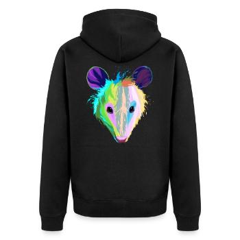 Splash Opossums - Veste à capuche bio Premium Unisexe - noir - Dos - Nico (187cm)