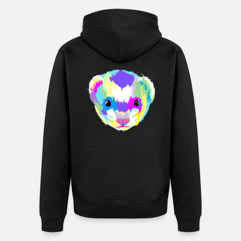 Splash Furets - Veste à capuche bio Premium Unisexe - noir