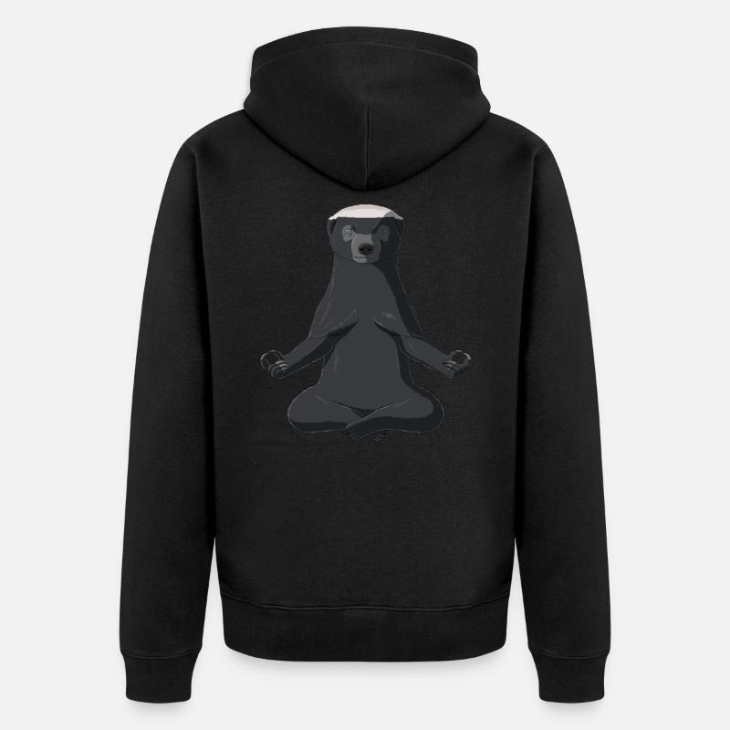 Honung grävling - Ekologisk premiumluvjack unisex - svart
