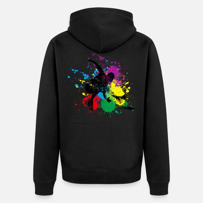 Disc Golf Frisbee - Veste à capuche bio Premium Unisexe - noir