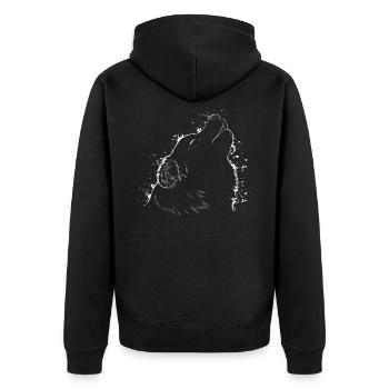 AUSTRALIAN SHEPHERD - Veste à capuche bio Premium Unisexe - noir - Dos - Nico (187cm)
