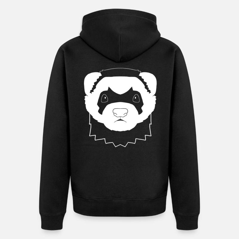 Furets - Veste à capuche bio Premium Unisexe - noir