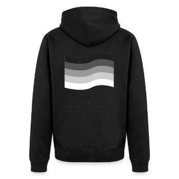 Cadeau de drapeau d'égalité de fierté hétérosexuelle LGBT - Veste à capuche bio Premium Unisexe - noir - Dos - Nico (187cm)