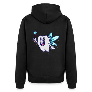 Fée des dents - Veste à capuche bio Premium Unisexe - noir - Dos - Nico (187cm)