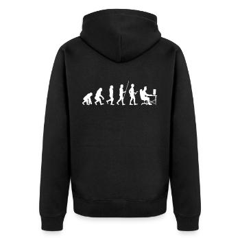 Programmation Déchiffrer Encodeur Technicien Informatique - Veste à capuche bio Premium Unisexe - noir - Dos - Nico (187cm)