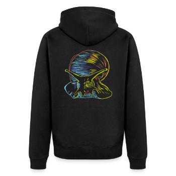 Escargot - Veste à capuche bio Premium Unisexe - noir - Dos - Nico (187cm)