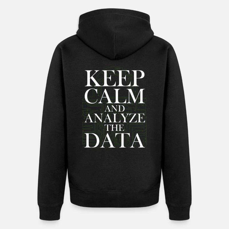 Programming Decipher Programmer Computer - Unisex Premium Organic Zip Hoodie - black