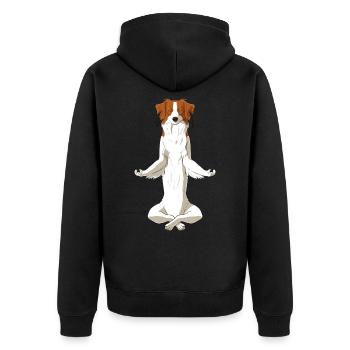 Mediter Nederlandse Kooikerhondje Chien - Veste à capuche bio Premium Unisexe - noir - Dos - Nico (187cm)